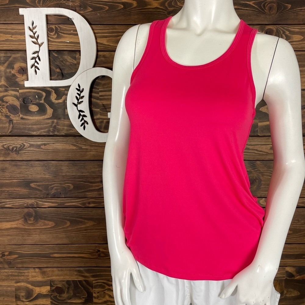 Champion | Hot Pink Racerback Tank‎ Top Scoop Neckline